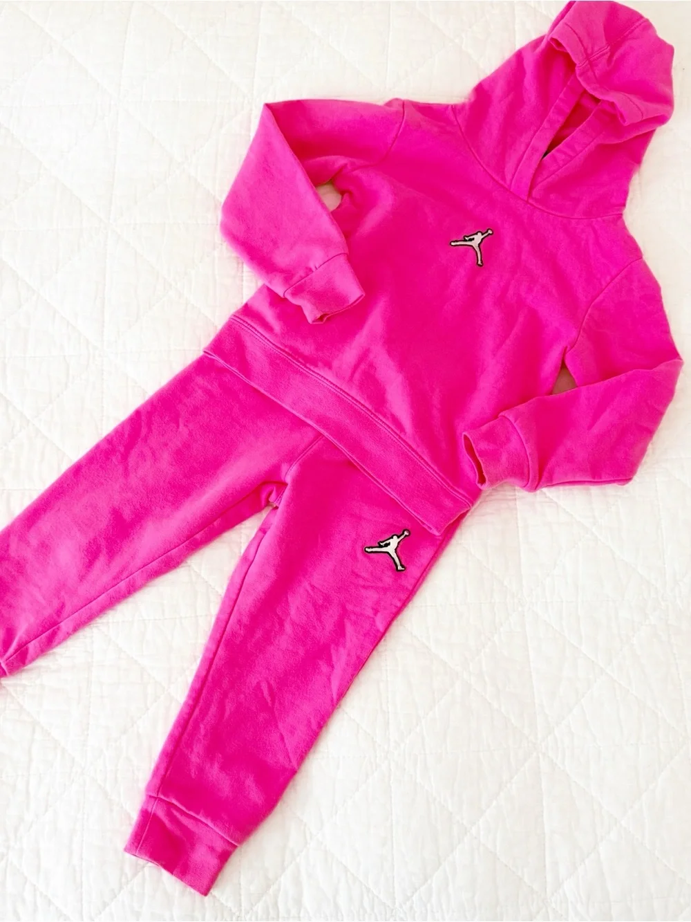 Jordan 3T Kids' Hot Pink Hoodie and Jogger Set